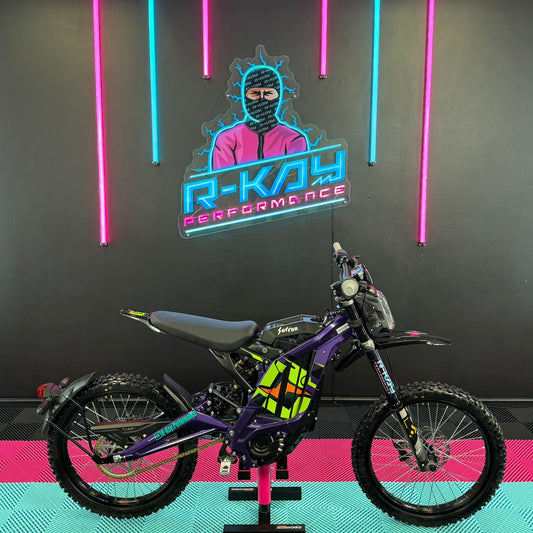 Sur-Ron Light Bee X 60v 40Ah In Purple And Green L1E - Road Legal